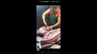 TUTORIAL HOW TO DEBONE PIG PORK HAM LEG EASY CUTTING AMAZING KNIFE SKILLS 🐖🥩🥩79 DEBONE PIGMEAT🥩🐖 [upl. by Aiem]