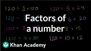 Finding factors of a number  Factors and multiples  PreAlgebra  Khan Academy [upl. by Nylrad]