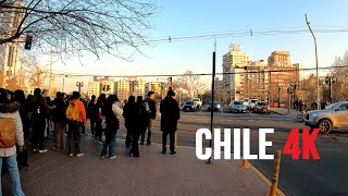 Pablo Nerudas house and Bellavista at sunset  Santiago Chile 4K WALK [upl. by Jordana]