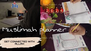 Plan with meJuly month plannermuslimah plannerislamic plannerhow to plan your monthmuslimah [upl. by Telimay]