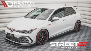 MAXTON DESIGN  Street Pro splitter set assembly Maxtonized [upl. by Airyk]