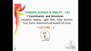 General Science Lecture 1CSS Physical ScUniverse Galaxy Light Year Solar System Sun [upl. by Eyk]