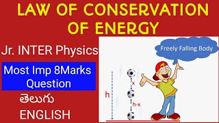 LAW OF CONSERVATION OF ENERGY IN CASE OF A FREELY FALLING BODYCLASS 11 PHYSICSTSampAPampCBSE [upl. by Berl]