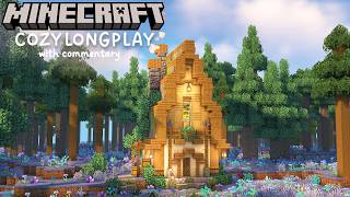 Relaxing Minecraft Longplay With Commentary  Building a Cozy Fantasy House [upl. by Izabel]