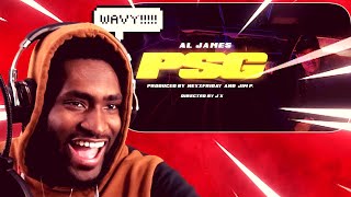 TOO WAVY Al James  PSG Official Music Video REACTION [upl. by Minoru]