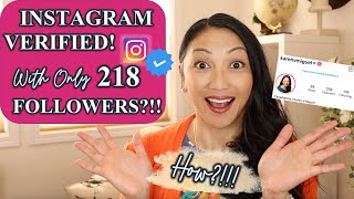 HOW I GOT INSTAGRAM VERIFIED WITH A TINY 218 ACCOUNT  How To Get the Instagram Verification Badge [upl. by Remlap]