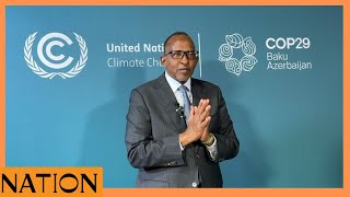 Environment CS Duale at COP29 Middle class not informal settlement dwellers pollute Nairobi River [upl. by Ecnarrat226]