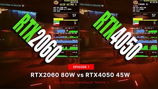 RTX 2060 vs RTX 4050 Nitro 5 vs Cyborg 15 [upl. by Noda]