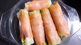 How to cook Leeks with yummy sauce an baked in the Microwave 😋 part 2 enjoy for watching 👀😉 [upl. by Zales]