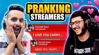 PRANKING your favourite YOUTUBERS amp STREAMERS  FTCarryMinati [upl. by Kaspar]