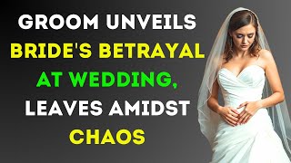 Betrayed Groom Exposes Brides Affair in Dramatic Wedding Exit [upl. by Eelrahs579]