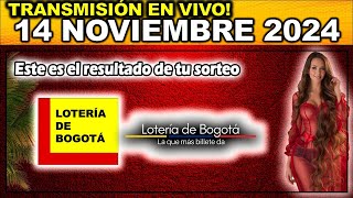 Resultado LOTERIA DE BOGOTA del JUEVES 14 de noviembre 2024 [upl. by Atinal581]