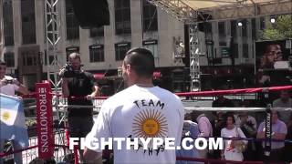 LUCAS MATTHYSSE OPEN WORKOUT AHEAD OF ROBERTO ORTIZ CLASH [upl. by Akeret]