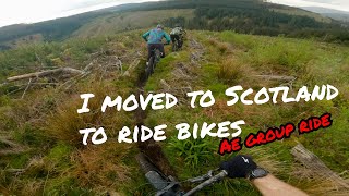 Ae Forest group ride  I moved to Scotland to ride bikes [upl. by Mcquoid532]