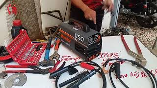 Unboxing and test Welding machine  Kzubr 250 A MMA  Machine welding ARC 250 A [upl. by Kelci]