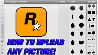 GTA Online  How To Upload Custom Images For Your GTA Crew Emblem PAID [upl. by Ellebana]