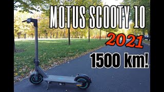 MOTUS Scooty 10 2021  OCENA PO 1500 km  Porównanie z innymi hulajnogami  4K [upl. by Ocire]