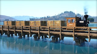 I Built a Beautiful Lakeside Railway on The New Map in Railroads Online [upl. by Rufena856]