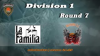 Atlasbasket  Div 1Round 7  LA FAMILIA vs ΑΝΑΛΩΣΙΜΟΙ [upl. by Macpherson]