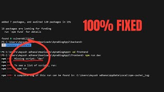 How to fix npm missing script start Npm err missing script devNpm missing script start [upl. by Ainitsirhc406]