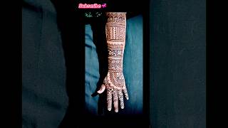 Beautiful Bridal Mendhi Design Must Watch Till End trendingshort bridaldesign [upl. by Nickles]