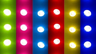 Disco Lights 10 Hours Colorful Neon Party Effect [upl. by Curnin]