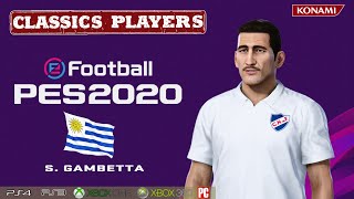 S GAMBETTA facestats Classics Players How to create in PES 2020 [upl. by Samala]