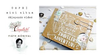 Leporello mixed media mini album  Prima Marketing  Capri [upl. by Starlene]