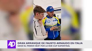 Karting Fausto Arnaudo sigue en Italia compitiendo por la Rok Superfinal [upl. by Ahtar]