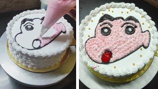 shinchan cartoon cake shinchan drawing cake [upl. by Jorie]