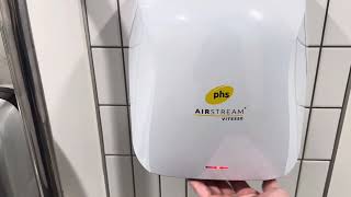 PHS Airstream Vitesse hand dryer at Livat Shopping Centre Hammersmith ♿️ [upl. by Rehc]