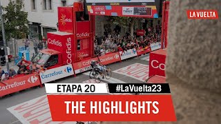 Extended Highlights  Stage 20  La Vuelta 2023 [upl. by Aterg]