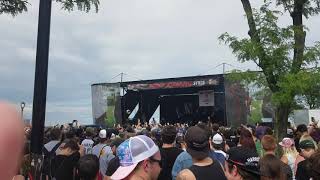 The Amity Affliction 2 Milwaukee Warped Tour 2018 [upl. by Negroj]