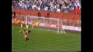 VINTAGE NORWICH CITY CLIPS MIDDLESBROUGH V NORWICH AUG 1988 [upl. by Wonacott]