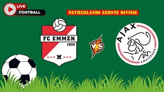 Emmen VS Jong Ajax Youth  Netherlands Eerste Divisie  Football Live Match Score today [upl. by Salvador]