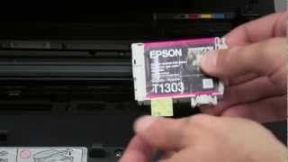 HowTo Tintenpatrone wechseln beim Epson WF7525 [upl. by Tatia]