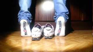 Nike Shox Rivalry White sk8erboy socks and jeans [upl. by Ydissak212]