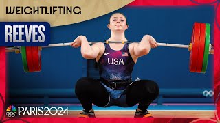 Olivia Reeves POWERS to historic US weightlifting gold  Paris Olympics  NBC Sports [upl. by Gonzales516]