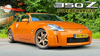 NISSAN 350Z SUPERCHARGED  REVIEW on AUTOBAHN [upl. by Suhail]