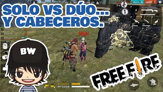 Mejores jugadas en quotsolo vs dúoquot y quotcabecerosquot  FreeFire [upl. by Janetta418]