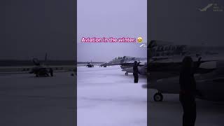 Aviation in the winter ❄️🤩 christmas aviations plane aviation planes winter [upl. by Eleonora]