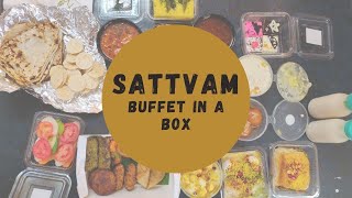 Sattvam  buffet in a box  Food Delivery  Saatvik food review  Restaurant review  MMbyManasa [upl. by Ilagam627]