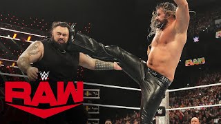 Seth “Freakin” Rollins and Bronson Reed engage in wild brawl Raw highlights Oct 21 2024 [upl. by Dimphia389]