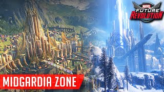 Midgardia World Zone Guide BIG Jump in Difficulty after Xandearth  Marvel Future Revolution [upl. by Giana]