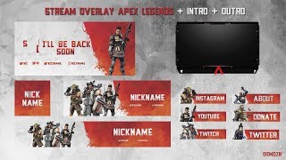 FREE STREAM OVERLAY APEX LEGENDS  DOWNLOAD LINK  EMDZN [upl. by Ycnahc]