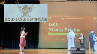 Gold Eagle Award Grand Recognition Colegio San Agustin Makati 20232024 [upl. by Wittie]