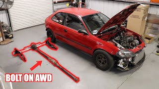 Converting My Turbo Civic To AWD [upl. by Torres]