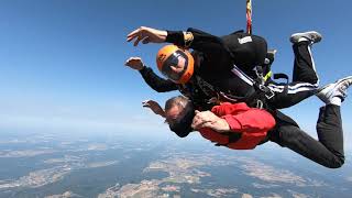 Saut en Parachute en tandem à Besançon [upl. by Constance]