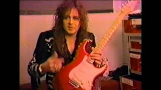 YNGWIE MALMSTEEN  quotDIMARZZIO PROMO VIDEO SEGMENTquot 1992 HD UPCONVERT [upl. by Montagna]