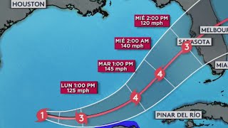 Milton avanza hacia EEUU y pudiera convertirse en huracán categoría 4 o 5 ¿impactará a Houston [upl. by Jayson]